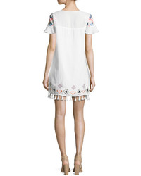 Red Carter Marina Embroidered Coverup Swim Dress White