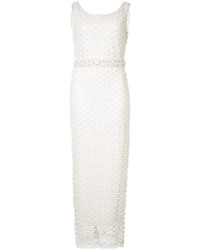 Marchesa Notte Embroidered Dress