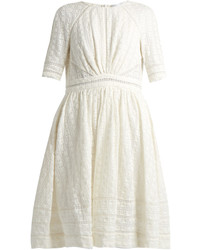 Zimmermann Roza Embroidered Cotton And Silk Blend Dress
