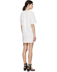 Isabel Marant White Embroidered Ruthel Dress