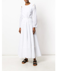 Calvin Klein 205W39nyc Embroidered Peasant Dress