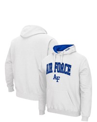 Colosseum White Air Force Falcons Arch Logo 30 Pullover Hoodie