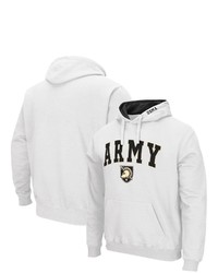 Colosseum White Army Black Knights Arch Logo 30 Pullover Hoodie