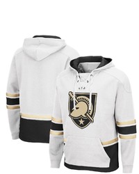 Colosseum White Army Black Knights Lace Up 30 Pullover Hoodie