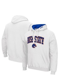 Colosseum White Boise State Broncos Arch Logo 30 Pullover Hoodie