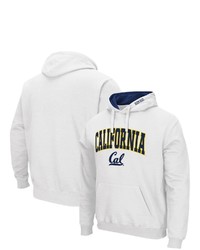 Colosseum White Cal Bears Arch Logo 30 Pullover Hoodie