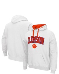 Colosseum White Clemson Tigers Arch Logo 20 Pullover Hoodie At Nordstrom