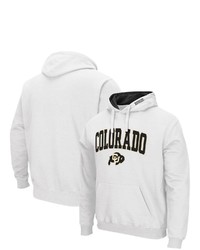 Colosseum White Colorado Buffaloes Arch Logo 30 Pullover Hoodie