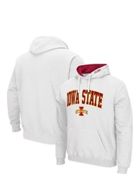 Colosseum White Iowa State Cyclones Arch Logo 30 Pullover Hoodie