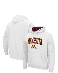 Colosseum White Minnesota Golden Gophers Arch Logo 30 Pullover Hoodie