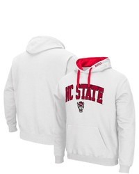 Colosseum White Nc State Wolfpack Arch Logo 20 Pullover Hoodie At Nordstrom