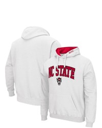 Colosseum White Nc State Wolfpack Arch Logo 30 Pullover Hoodie