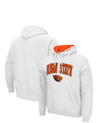 Colosseum White Oregon State Beavers Arch Logo 30 Pullover Hoodie