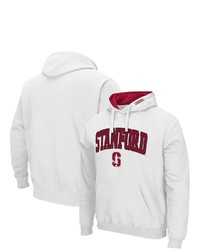 Colosseum White Stanford Cardinal Arch Logo 30 Pullover Hoodie