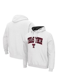 Colosseum White Texas Tech Red Raiders Arch Logo 30 Pullover Hoodie