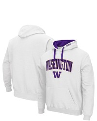 Colosseum White Washington Huskies Arch Logo 20 Pullover Hoodie At Nordstrom