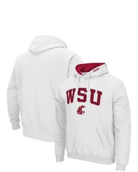 Colosseum White Washington State Cougars Arch Logo 30 Pullover Hoodie