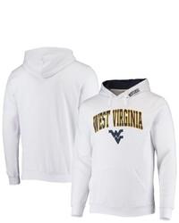 Colosseum White West Virginia Mountaineers Arch Logo 30 Pullover Hoodie