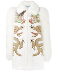 Gucci Embroidered Fur Jacket