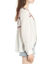 Sun & Shadow Embroidered Gauze Jacket