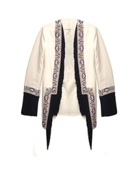 TALITHA Embroidered And Fringe Trimmed Jacket