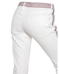 Etoile Isabel Marant Embroidered Cotton Denim Jeans