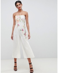 ASOS DESIGN Bandeau Jumpsuit With Embroidery