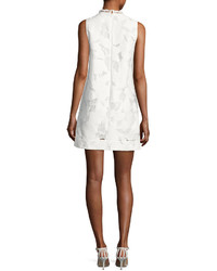 French Connection Deka Lace Embroidered Mini Dress White