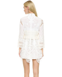 Anna Sui Victorian Embroidered Lace Tunic Dress