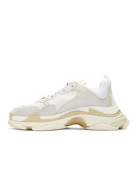 Balenciaga White Triple S Sneakers