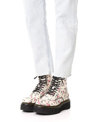 R 13 R13 Floral Embroidery Single Stack Boots