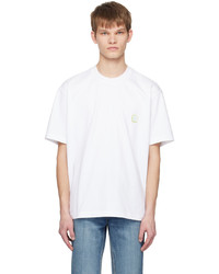 Solid Homme White Tennis Tail T Shirt