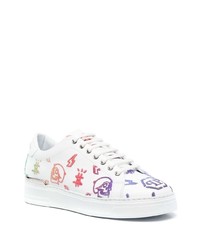Philipp Plein Embroidered Lace Up Sneakers