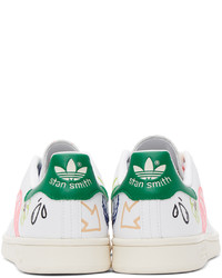 adidas Originals White Doodle Stan Smith Sneakers