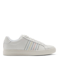 Ps By Paul Smith White Embroidered Rex Sneakers