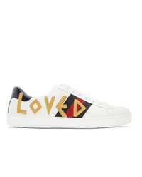 Gucci White Loved New Ace Sneakers