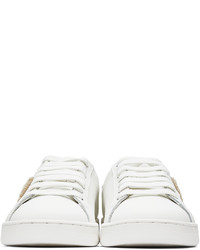 Palm Angels White Teddy Bear Tennis Sneakers