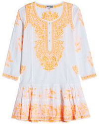 JULIET DUNN Embroidered Cotton Dress