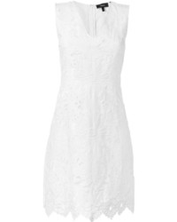 Theory Embroidered V Neck Dress