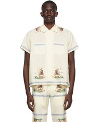 Bode Off White Limited Edition Sailboat Shirt