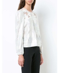 Veronica Beard Embroidered Blouse