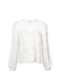 Veronica Beard Embroidered Blouse