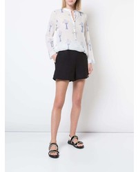 Le Sirenuse Embroidered Motif Blouse