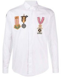 Valentino Beaded Military Badge Shirt