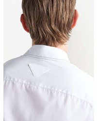 Prada Chain Stitch Embroidered Shirt