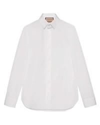 Gucci Double G Embroidered Poplin Shirt
