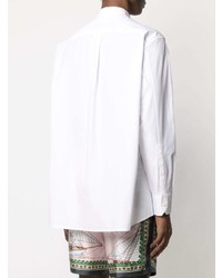 Valentino Embroidered Collarless Shirt