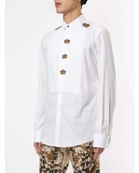 Dolce & Gabbana Embroidered Crowns Shirt