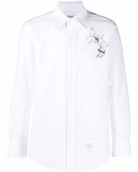 Thom Browne Embroidered Detail Button Shirt