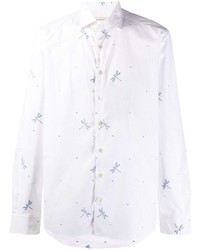 Etro Embroidered Dragonfly Shirt
